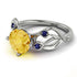 Citrine Blossom 14K Golden Nature Inspired Engagement Ring - Haley No. 615 image 1