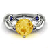 Citrine Blossom 14K Golden Nature Inspired Engagement Ring - Haley No. 615