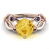 Citrine Blossom 14K Golden Nature Inspired Engagement Ring - Haley No. 614 image 2