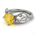 Citrine Blossom 14K Golden Nature Inspired Engagement Ring - Haley No. 603