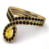 Citrine Pear Shape Stacking Bridal Set - Emilia No. 607
