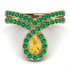 Citrine Pear Shape Stacking Bridal Set - Emilia No. 604 image 4