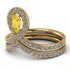 Citrine Pear Shape Stacking Bridal Set - Emilia No. 601