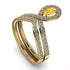 Citrine Pear Shape Stacking Bridal Set - Emilia No. 601