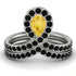 Citrine Pear Shape Stacking Bridal Set - Emilia No. 609 image 1