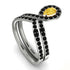 Citrine Pear Shape Stacking Bridal Set - Emilia No. 609 image 3
