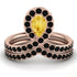 Citrine Pear Shape Stacking Bridal Set - Emilia No. 608 image 1