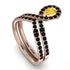Citrine Pear Shape Stacking Bridal Set - Emilia No. 608 image 3