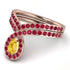 Citrine Pear Shape Stacking Bridal Set - Emilia No. 611