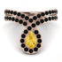 Citrine Pear Shape Stacking Bridal Set - Emilia No. 608 image 4