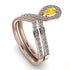Citrine Pear Shape Stacking Bridal Set - Emilia No. 602 image 3