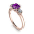 Classic 3 Stone Amethyst Engagement Ring - Sofia No. 302 image 3