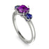Classic 3 Stone Amethyst Engagement Ring - Sofia No. 315