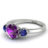 Classic 3 Stone Amethyst Engagement Ring - Sofia No. 315 image 3