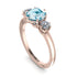 Classic 3 Stone Aquamarine Engagement Ring - Sofia No. 402