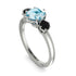 Classic 3 Stone Aquamarine Engagement Ring - Sofia No. 409