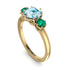 Classic 3 Stone Aquamarine Engagement Ring - Sofia No. 404