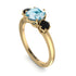 Classic 3 Stone Aquamarine Engagement Ring - Sofia No. 407