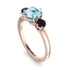 Classic 3 Stone Aquamarine Engagement Ring - Sofia No. 408 image 2