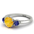 Classic 3 Stone Citrine Engagement Ring - Sofia No. 615 image 2