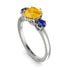 Classic 3 Stone Citrine Engagement Ring - Sofia No. 615 image 3