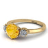 Classic 3 Stone Citrine Engagement Ring - Sofia No. 601 image 2