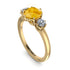 Classic 3 Stone Citrine Engagement Ring - Sofia No. 601 image 3