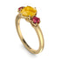 Classic 3 Stone Citrine Engagement Ring - Sofia No. 610