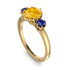 Classic 3 Stone Citrine Engagement Ring - Sofia No. 613
