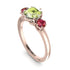 Classic 3 Stone Peridot Engagement Ring - Sofia No. 711