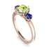 Classic 3 Stone Peridot Engagement Ring - Sofia No. 714 image 2