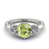 Classic 3 Stone Peridot Engagement Ring - Sofia No. 703 image 1
