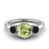 Classic 3 Stone Peridot Engagement Ring - Sofia No. 709 image 1