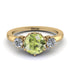 Classic 3 Stone Peridot Engagement Ring - Sofia No. 701 image 1