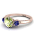 Classic 3 Stone Peridot Engagement Ring - Sofia No. 714 image 3
