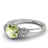 Classic 3 Stone Peridot Engagement Ring - Sofia No. 703 image 3