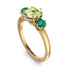 Classic 3 Stone Peridot Engagement Ring - Sofia No. 704