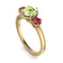 Classic 3 Stone Peridot Engagement Ring - Sofia No. 710