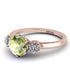 Classic 3 Stone Peridot Engagement Ring - Sofia No. 702 image 2
