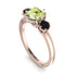 Classic 3 Stone Peridot Engagement Ring - Sofia No. 708 image 2