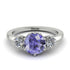 Classic 3 Stone Tanzanite Engagement Ring - Sofia No. 203