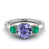Classic 3 Stone Tanzanite Engagement Ring - Sofia No. 206