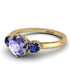 Classic 3 Stone Tanzanite Engagement Ring - Sofia No. 213 image 3