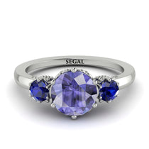 Classic 3 Stone Tanzanite Engagement Ring - Sofia No. 215 image 1