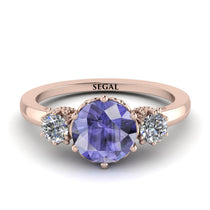Classic 3 Stone Tanzanite Engagement Ring - Sofia No. 202 image 1