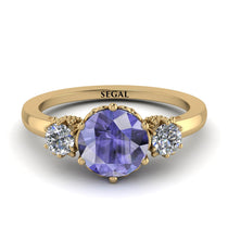 Classic 3 Stone Tanzanite Engagement Ring - Sofia No. 201 image 1