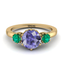 Classic 3 Stone Tanzanite Engagement Ring - Sofia No. 204 image 1