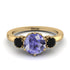 Classic 3 Stone Tanzanite Engagement Ring - Sofia No. 207