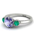 Classic 3 Stone Tanzanite Engagement Ring - Sofia No. 206 image 3
