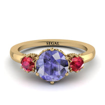 Classic 3 Stone Tanzanite Engagement Ring - Sofia No. 210 image 1